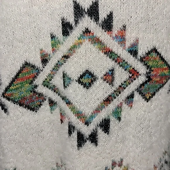 South-western Style Sweater Coat - Picture 3 of 7